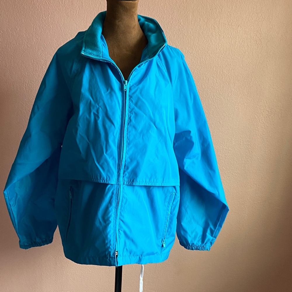 Eddie Bauer Women's Bright Blue Raincoat - Picture 1 of 8